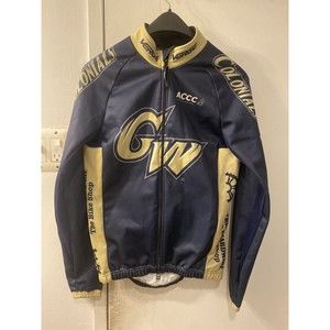 Verge Mens Small Cycling Winter Jacket GW Colonials District Hardware Navy/ Gold